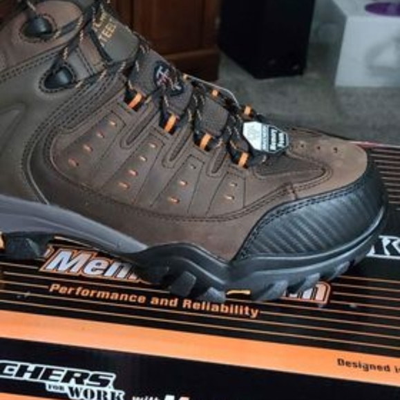 Men's Skechers Steel Toe Work boots 9.5, 10 or 11 - Picture 1 of 7